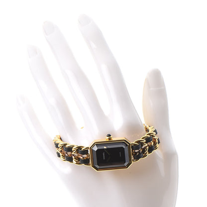 Chanel Stainless Steel Lambskin 20mm Chain Premiere Quartz Watch Gold S 2 of 8