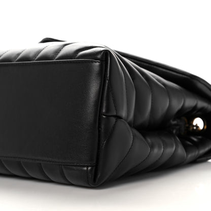 Saint Laurent Calfskin Y Quilted Monogram Medium Loulou Chain Satchel Black 9 of 9