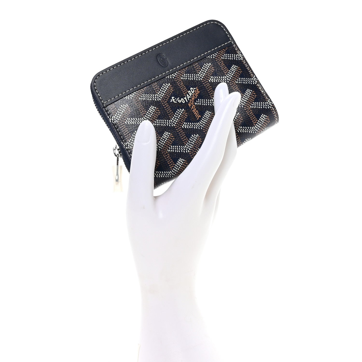 Goyard Goyardine Matignon PM Wallet Navy 2 of 8