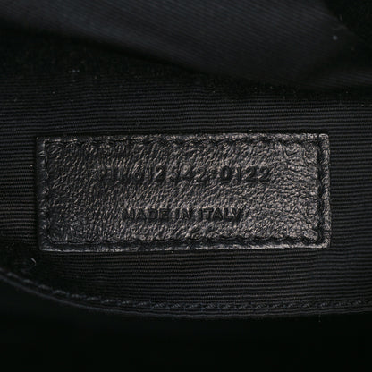 Saint Laurent Canvas Calfskin Monogram Lou Camera Bag Black Grey Cream 6 of 9