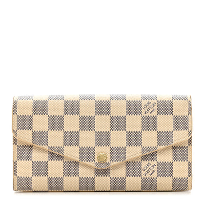 Louis Vuitton Damier Azur Sarah Wallet NM 1 of 8