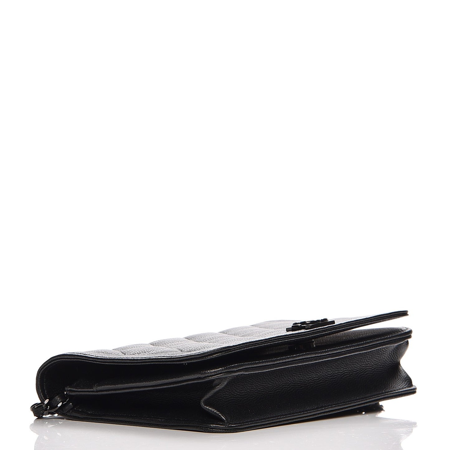 Caviar Quilted Boy Wallet On Chain WOC So Black