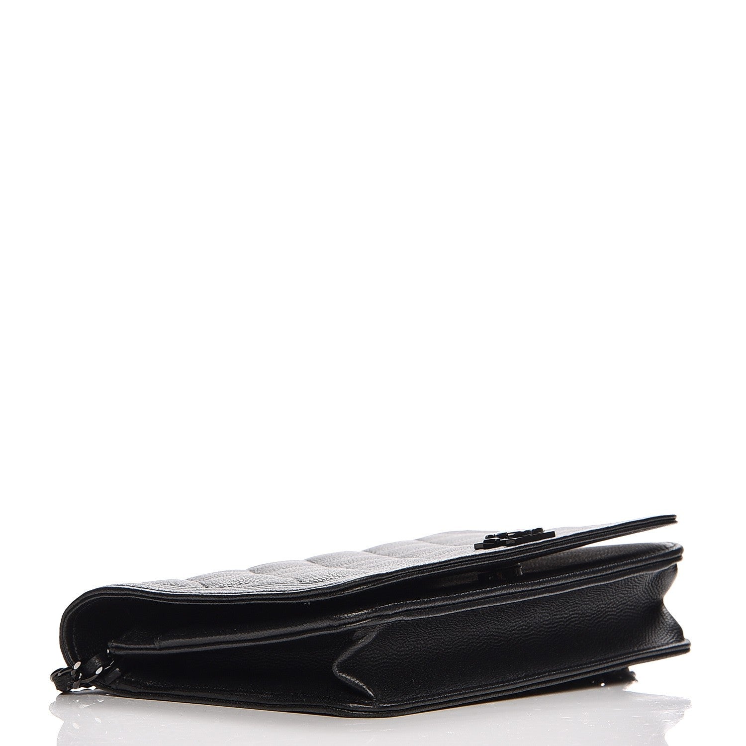 Chanel Caviar Quilted Boy Wallet On Chain WOC So Black 4 of 10