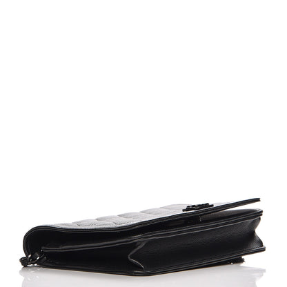 Chanel Caviar Quilted Boy Wallet On Chain WOC So Black 4 of 10