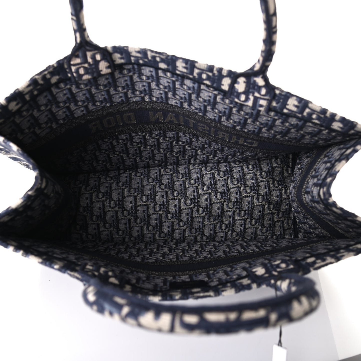 Oblique Book Tote Blue Multicolor