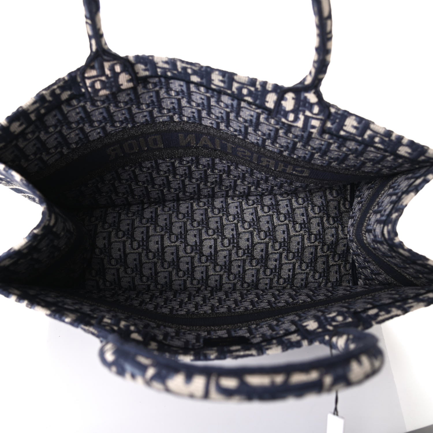 Christian Dior Oblique Book Tote Blue Multicolor 4 of 4