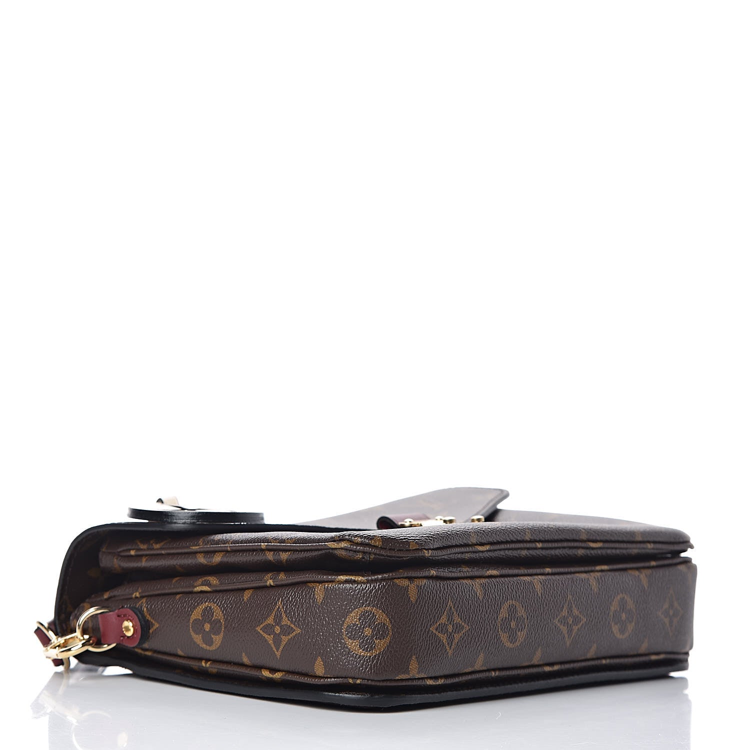 Louis Vuitton Monogram Braided Pochette Metis Safran 4 of 10