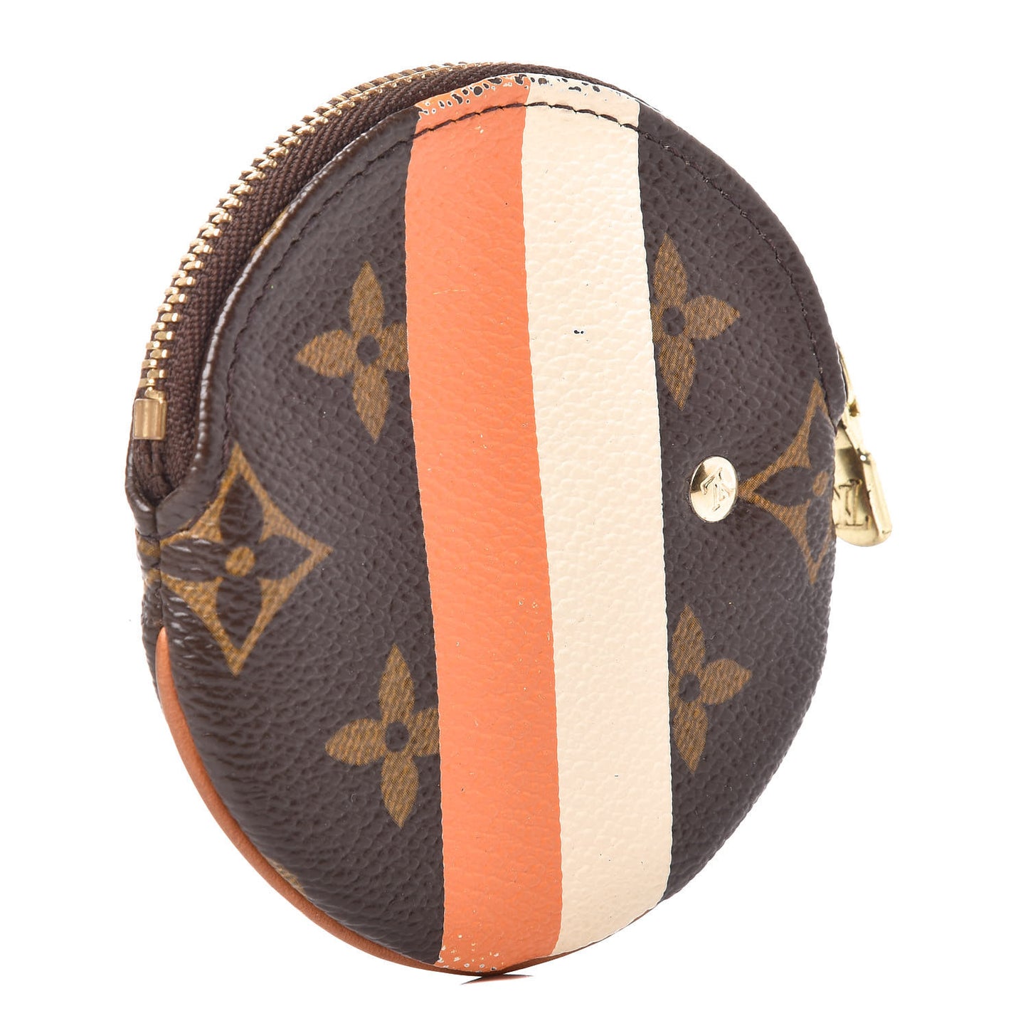 Monogram Groom Round Coin Purse