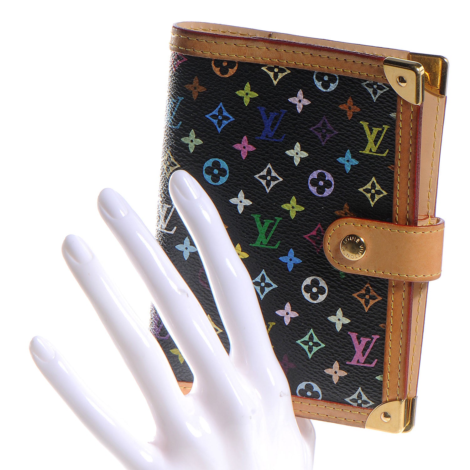 Louis Vuitton Monogram Multicolor Agenda PM Black 2 of 7