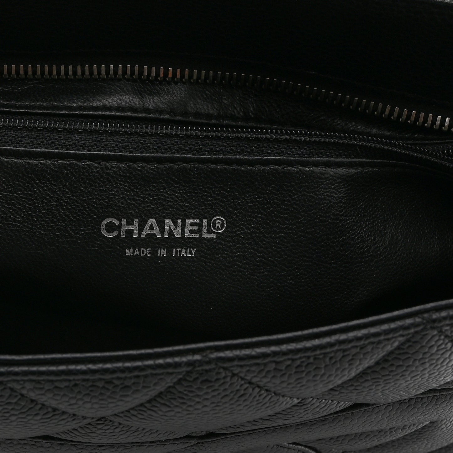 Caviar Quilted Medallion Tote Black