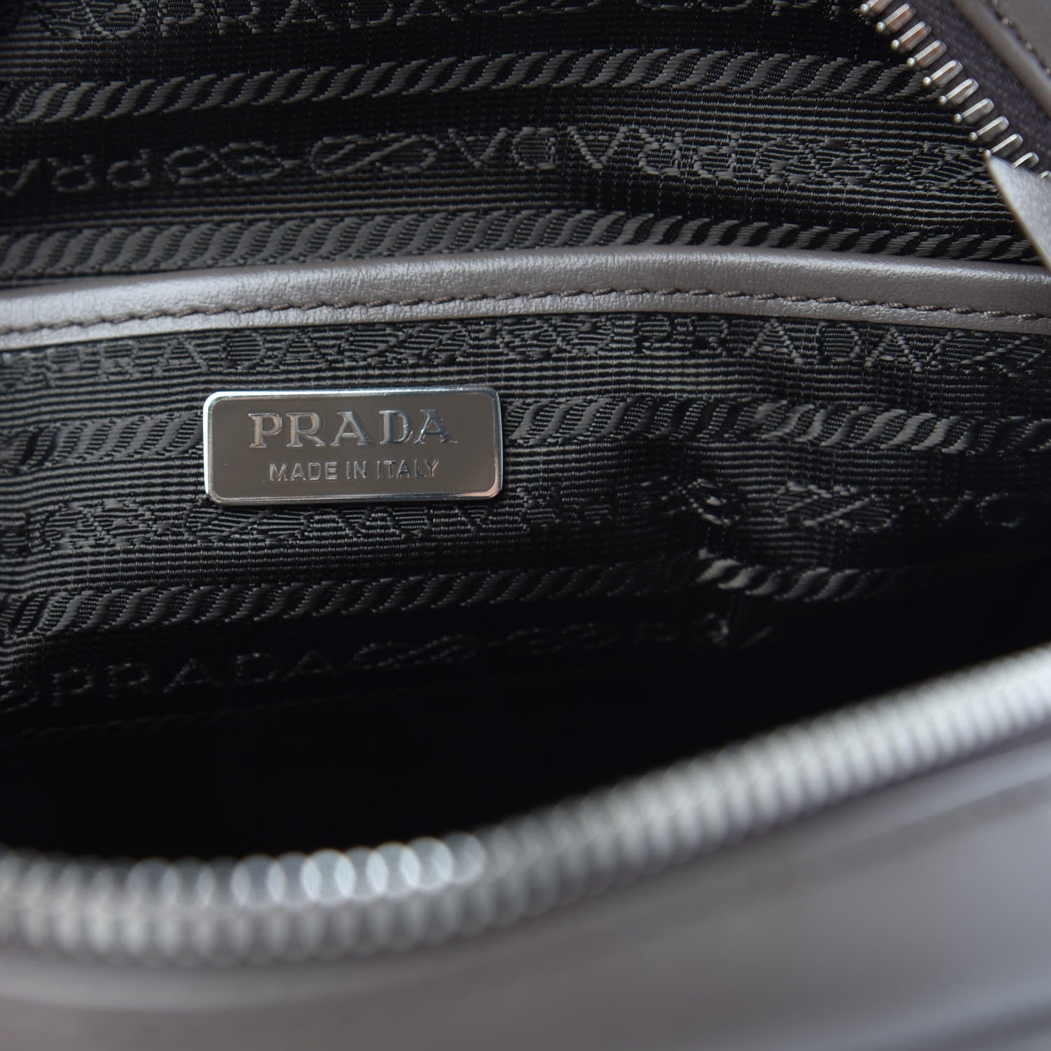 Prada Soft Calfskin Impunture Diagramme Day Backpack Bambu 5 of 7