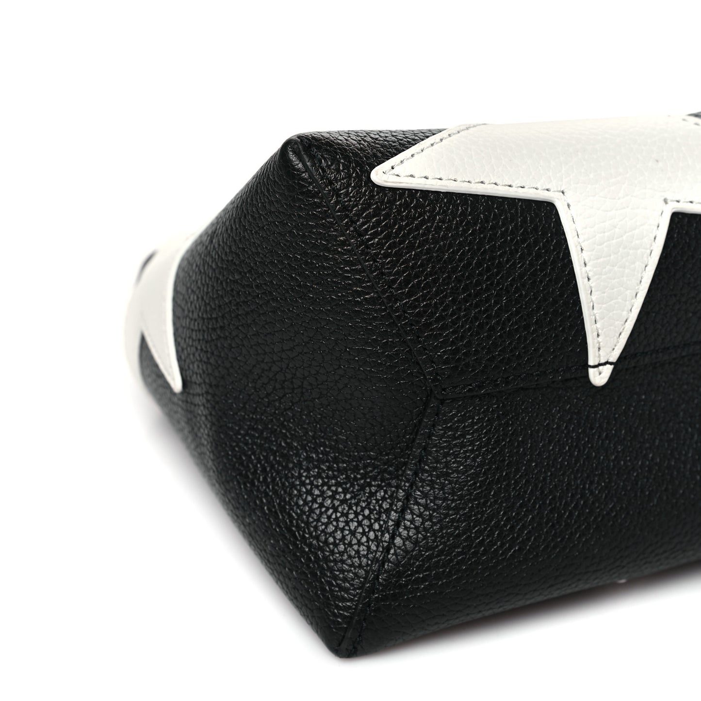 Grained Calfskin Star Mini The Sack Bag Black