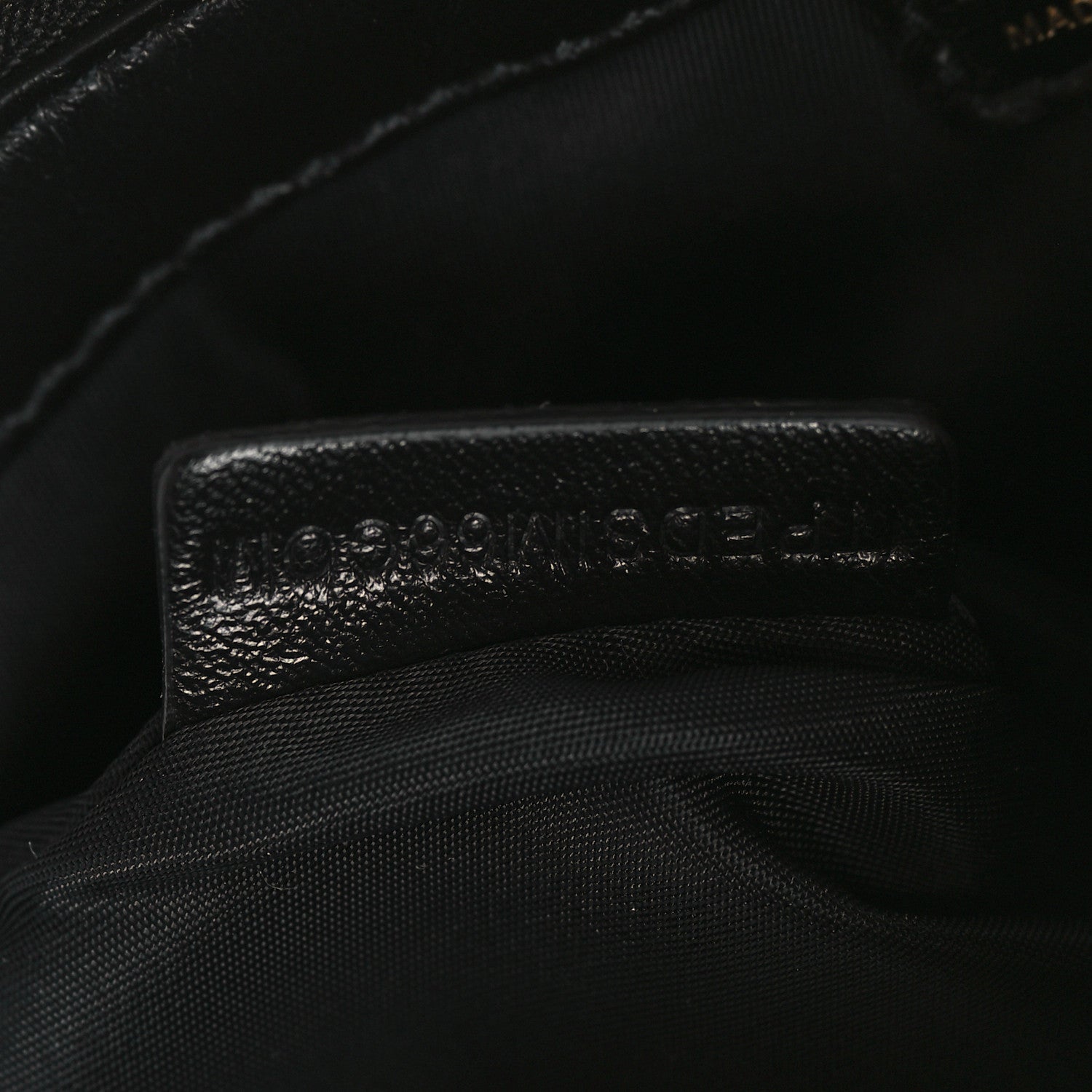 Burberry Lambskin Quilted Lola Double Pouch Crossbody Black 7 of 9