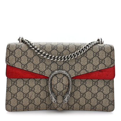 Gucci GG Supreme Monogram Small Dionysus Shoulder Bag Red 1 of 10