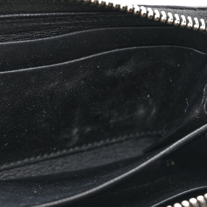 Givenchy Calfskin Iconic Bambi Print Mini Zip Wallet Black White 7 of 10