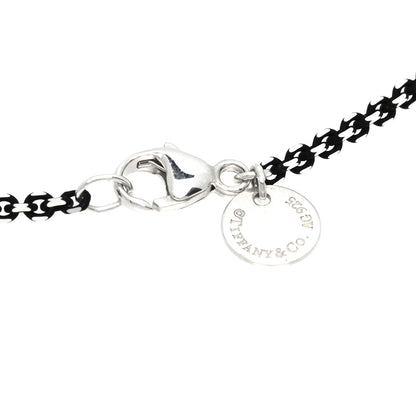 Tiffany Sterling Silver Enamel 1.75mm Chain Necklace Black 30" 3 of 5