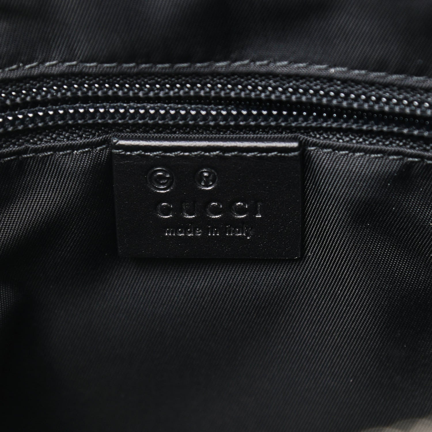 Gucci Nylon Web Top Handle Shoulder Bag Black 8 of 9