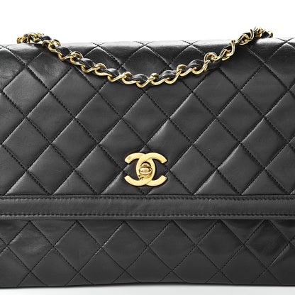 Chanel Lambskin Quilted Medium Single Flap Black 11 of 17