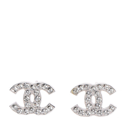 Chanel Crystal Mini Timeless CC Earrings 1 of 4