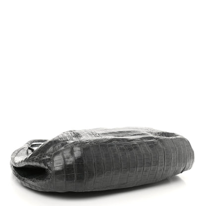 Nancy Gonzalez Crocodile Hobo Black 3 of 9