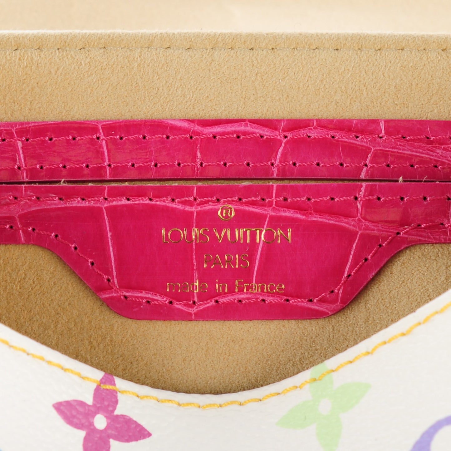 Alligator Monogram Multicolor Marilyn White