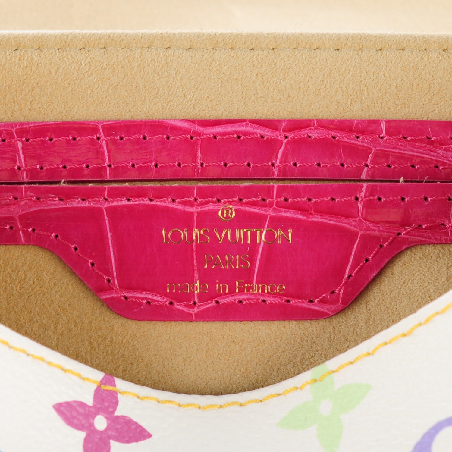 Louis Vuitton Alligator Monogram Multicolor Marilyn White 6 of 7