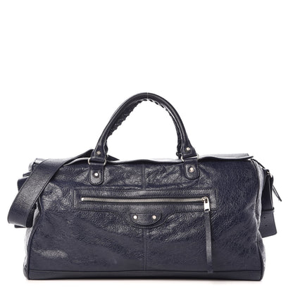 Balenciaga Agneau Classic Silver Hardware S Squash Boston Bleu Nuit Dark Sea 1 of 8