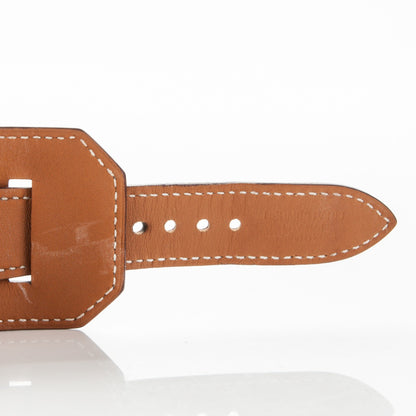 Hermes Barenia 42mm Apple Watch Cuff Fauve 7 of 11