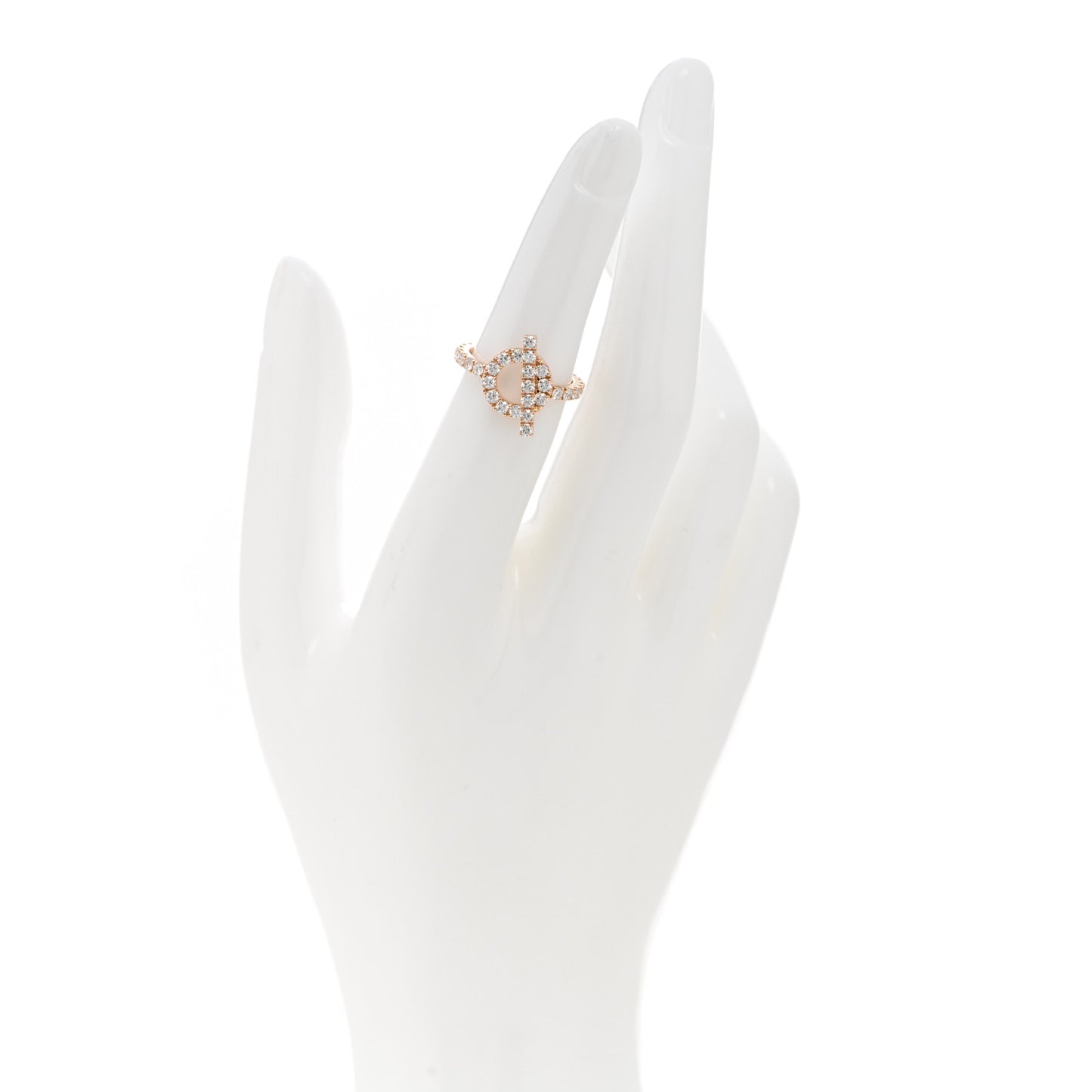 18K Rose Gold Diamond Finesse Ring 49 4.75