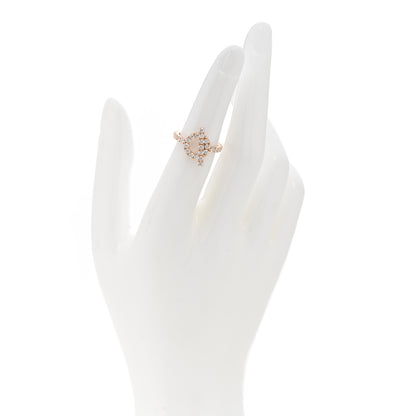 Hermes 18K Rose Gold Diamond Finesse Ring 49 4.75 2 of 7