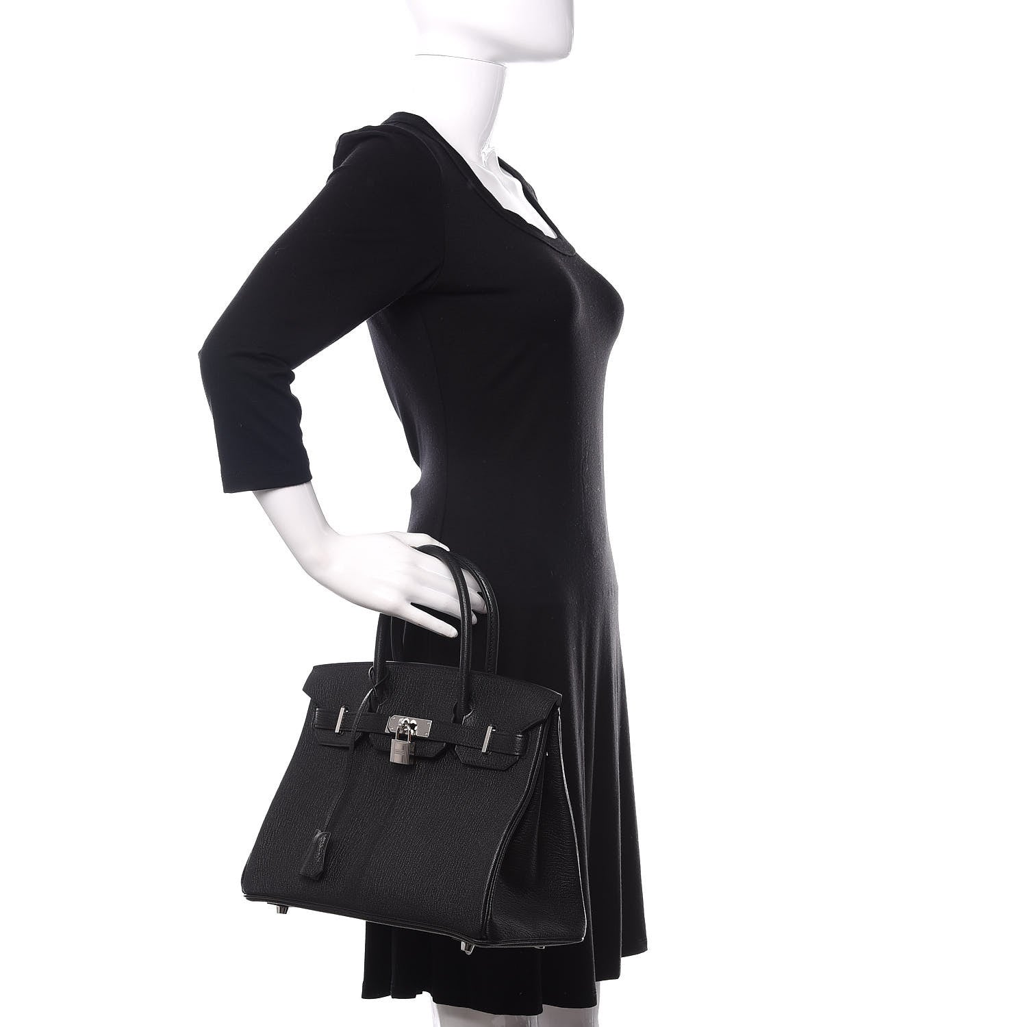 Hermes Chevre de Coromandel Birkin 30 Black 2 of 11