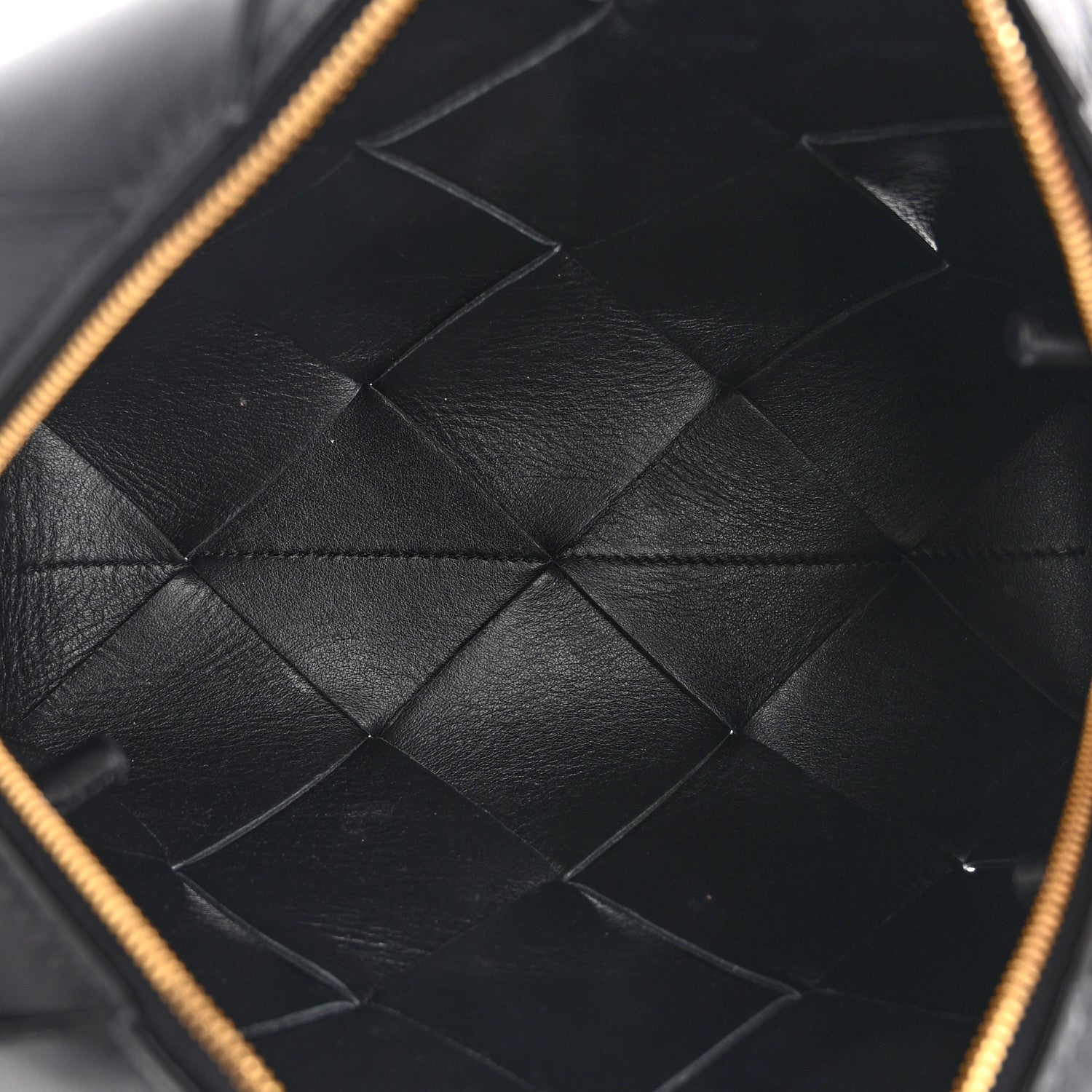 Bottega Veneta Lambskin Maxi Intrecciato Small Cassette Camera Bag Black 5 of 10