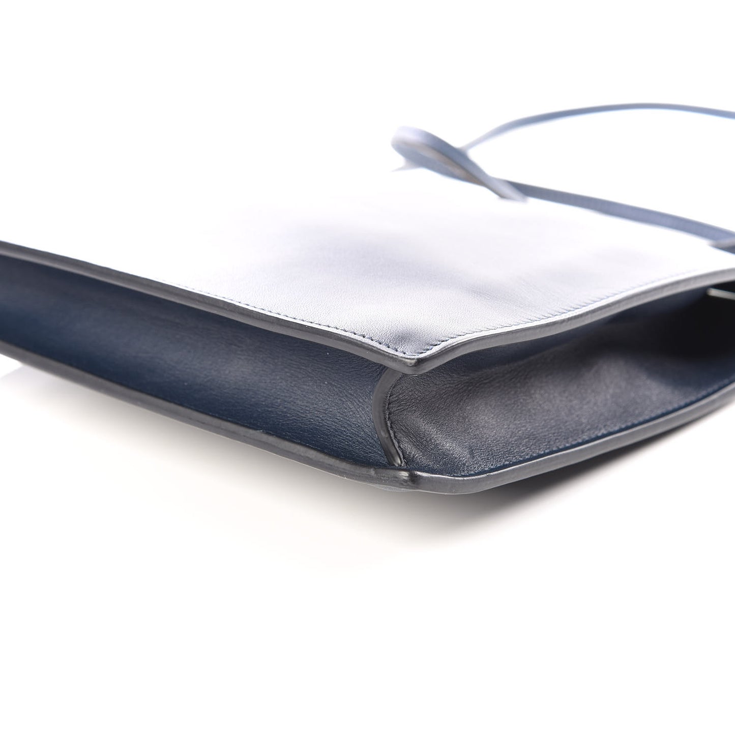 Smooth Calfskin Mini Clasp Bag Navy