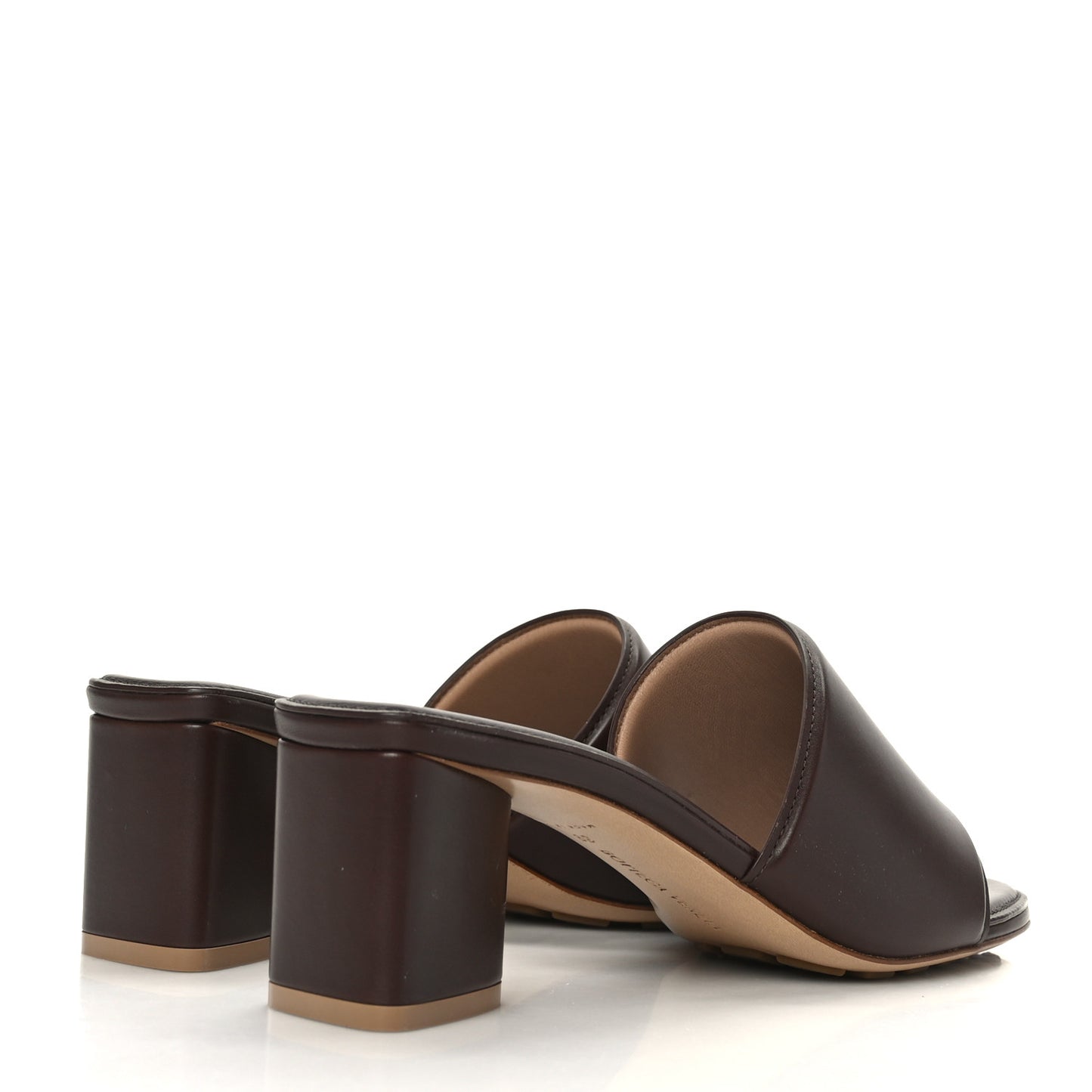 Vienna Calfskin The Band Mule Sandals 38 Bitter Chocolate