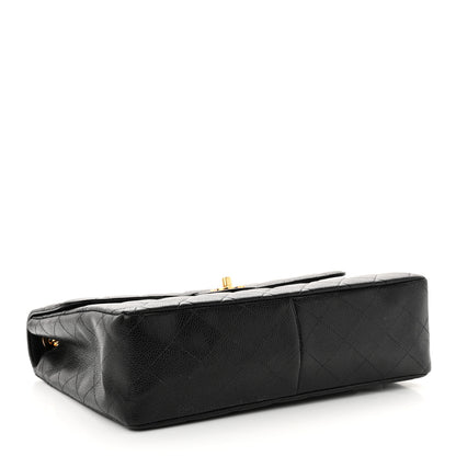 Chanel Caviar Jumbo Single Flap Black 4 of 12