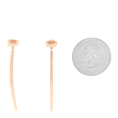 Tiffany 18K Rose Gold T Bar Earrings 2 of 7