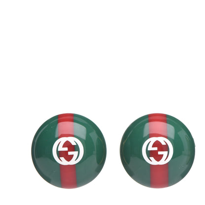 Gucci Resin Web Stud Earrings 1 of 5