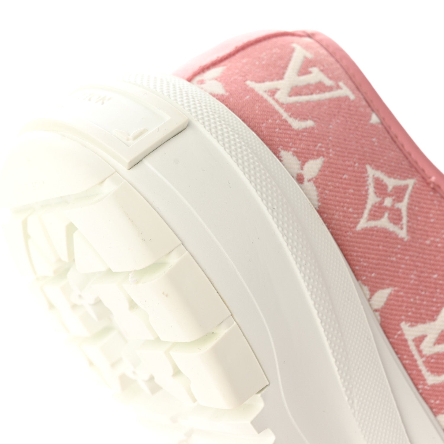 Louis Vuitton Denim Monogram Squad Sneakers 38.5 Pink 11 of 15