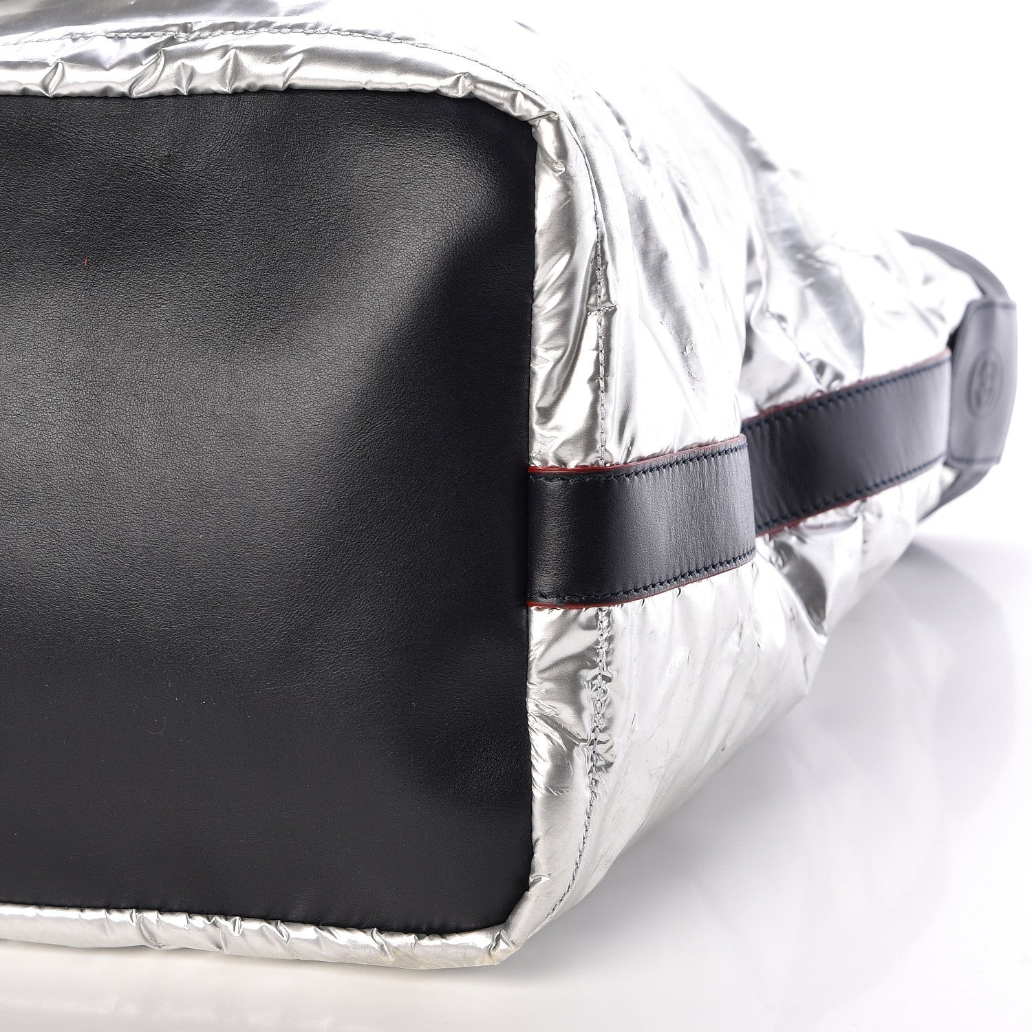 Chanel Reversible Chanel Airlines Tote Silver Navy 15 of 18