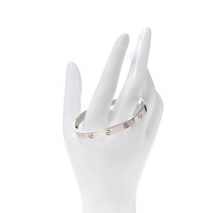 Cartier 18K White Gold LOVE Bracelet 18 2 of 5