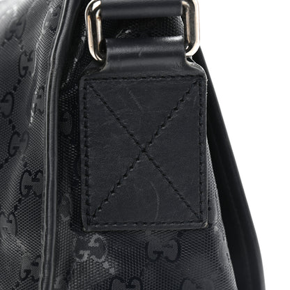 Gucci Imprime Monogram Medium Double Buckle Flap Messenger Bag Navy 16 of 16