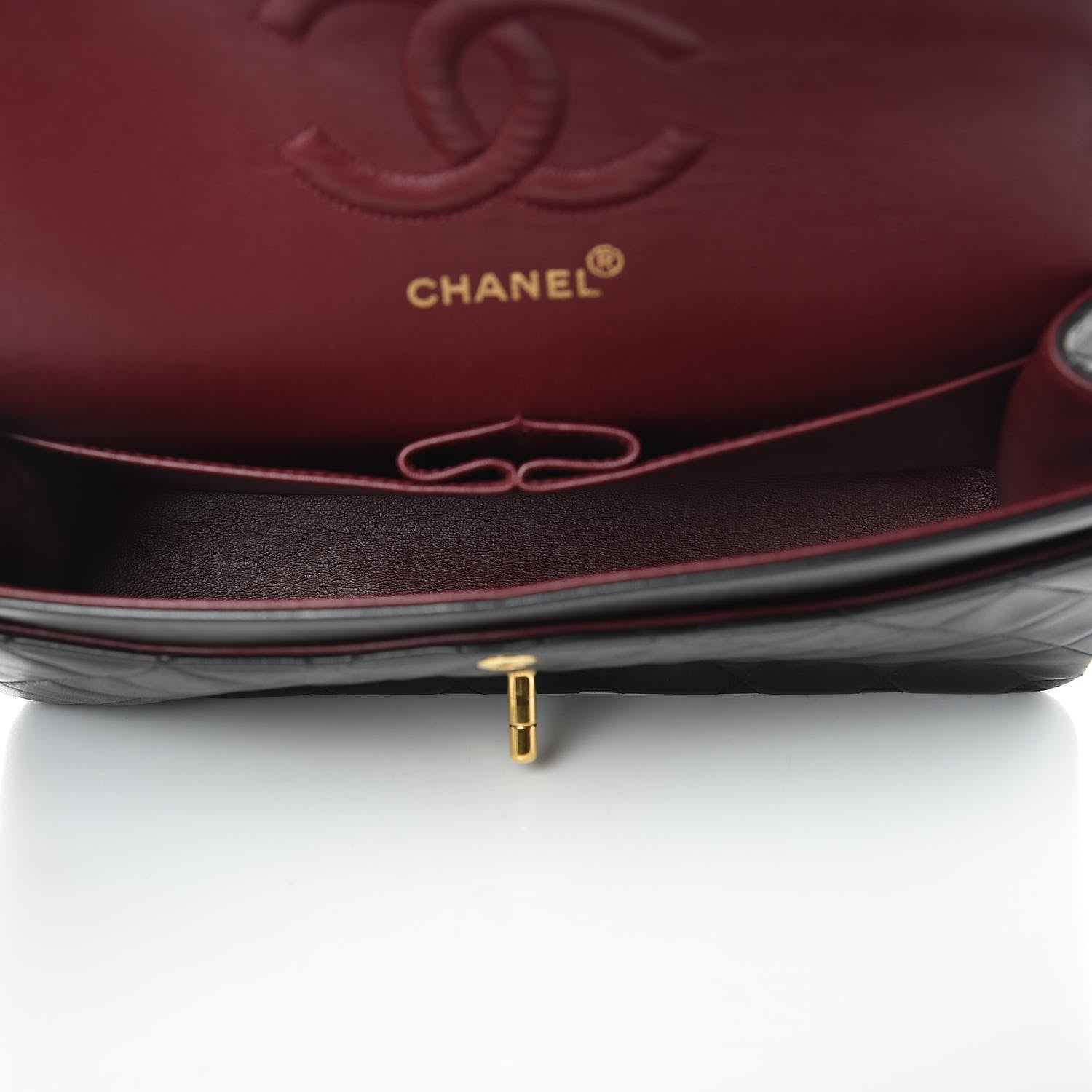 Chanel Lambskin Quilted Medium Double Flap Black 5 of 14