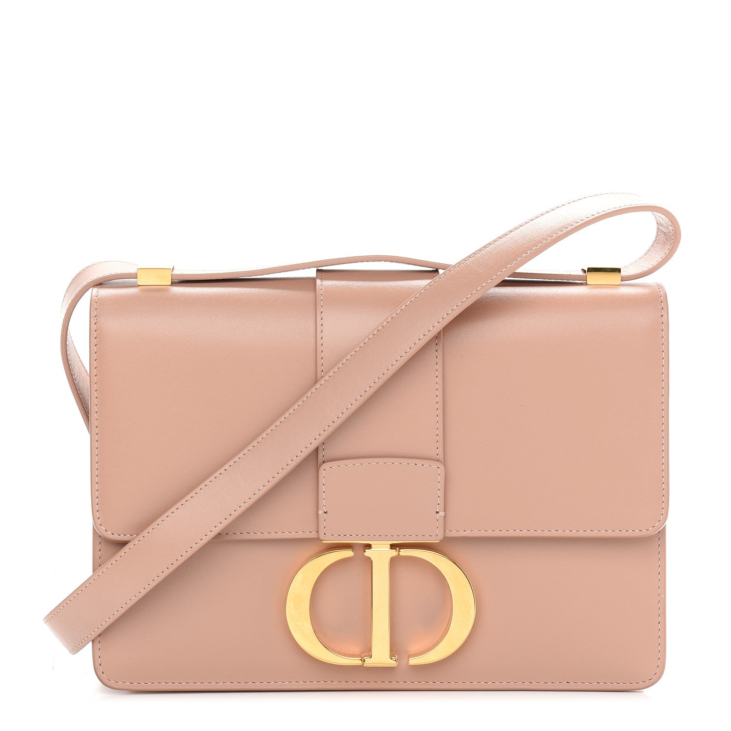 Christian Dior Box Calfskin 30 Montaigne Flap Bag Rose Des Vents 1 of 8