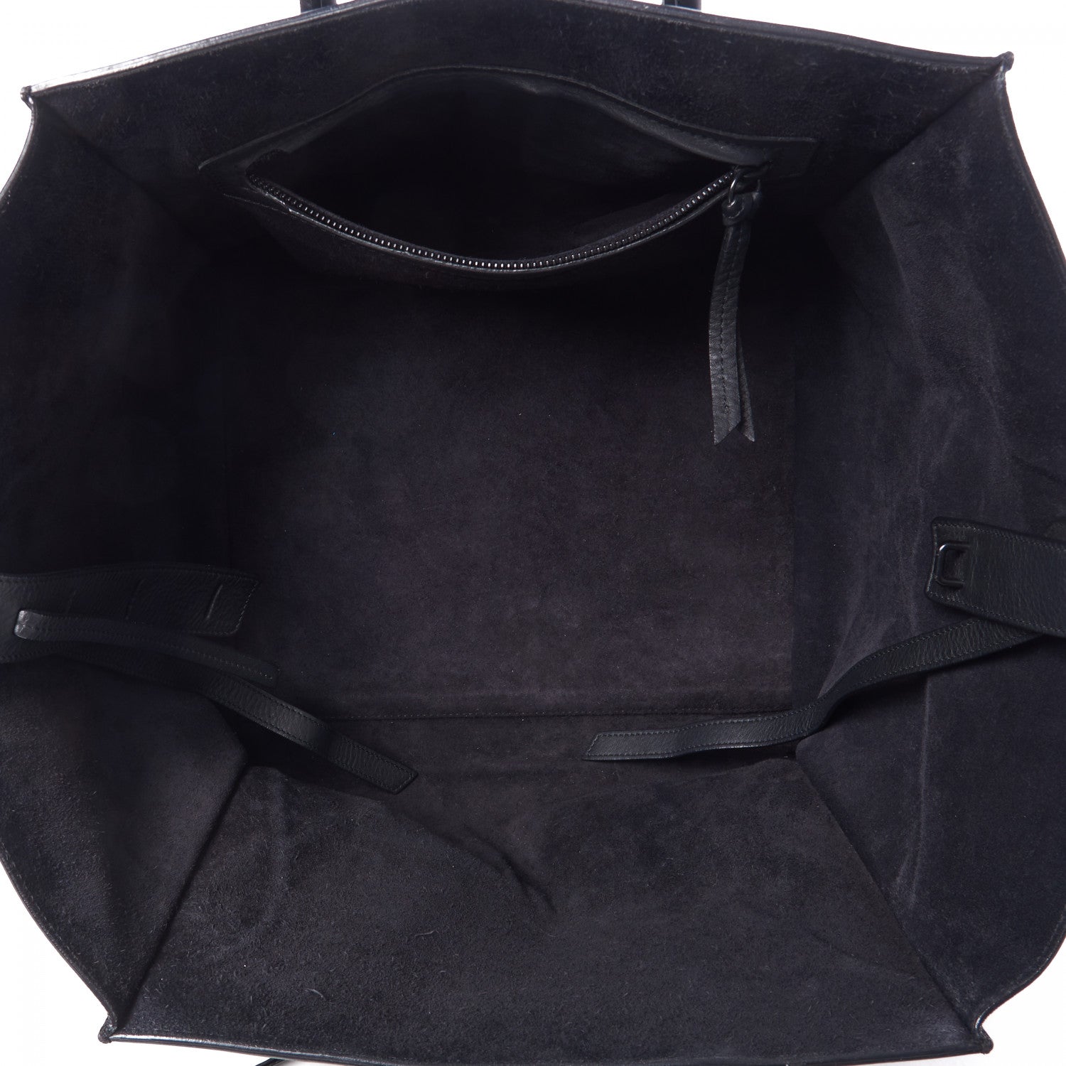Celine Grained Calfskin Medium Phantom Luggage Black 6 of 9