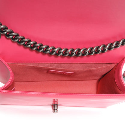 Chanel Patent Leather Medium Boy Flap Pink 5 of 8