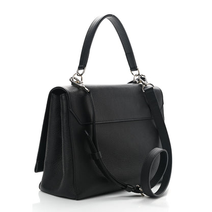 Louis Vuitton Soft Calfskin Lockme II Top Handle Black 3 of 9