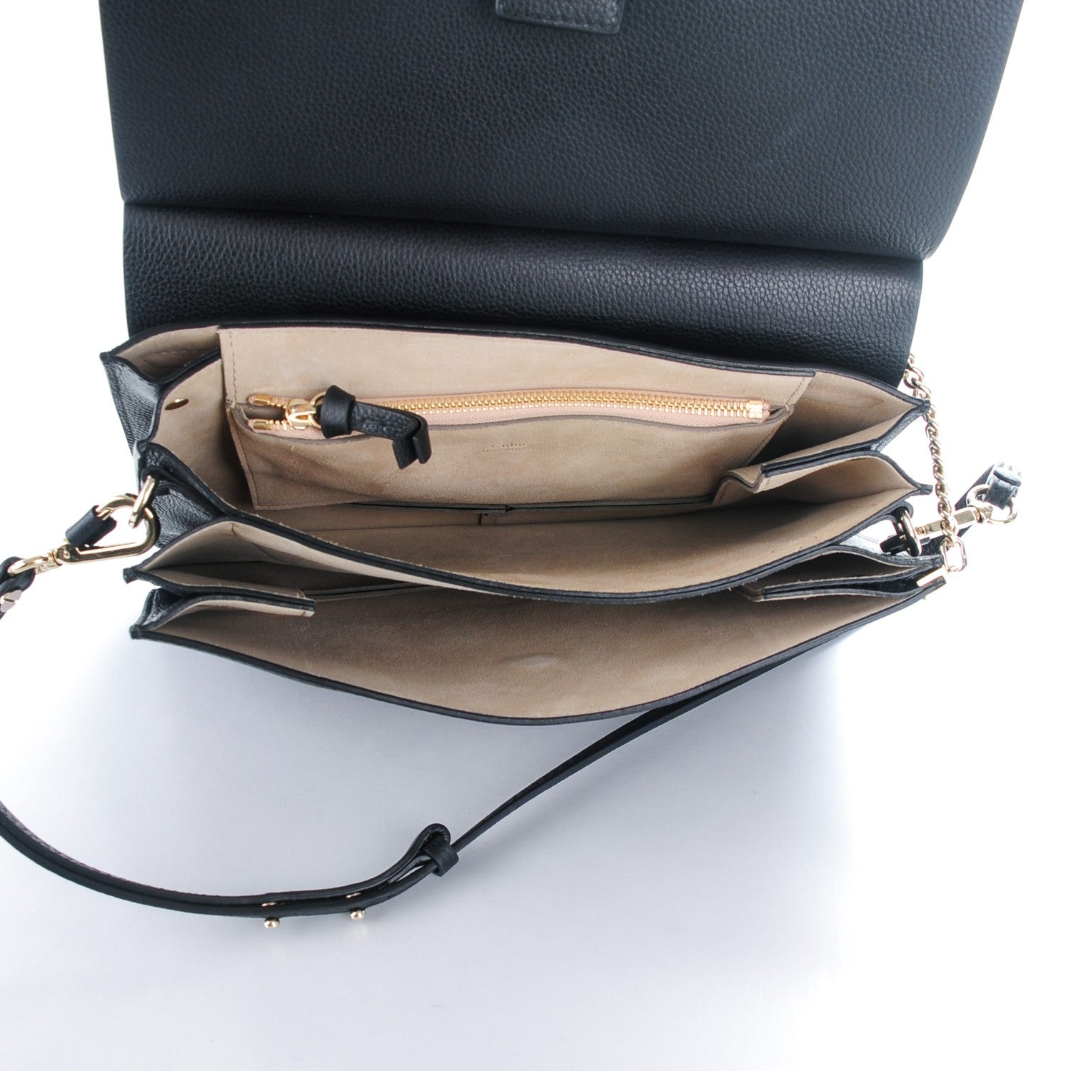 Chloe Calfskin Medium Faye Shoulder Bag Black 5 of 8