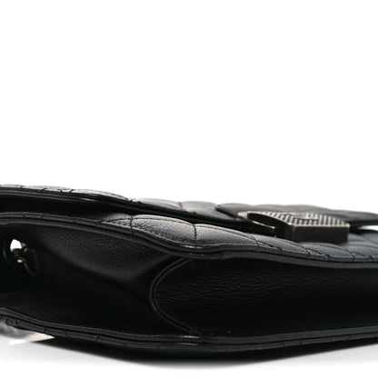 Chanel Goatskin Quilted Small CC University Top Handle Flap Black 8 of 10