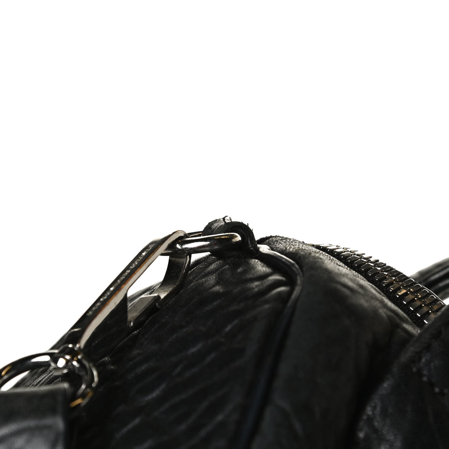Pebbled Lambskin Mini Rockie Black Rhodium Hardware