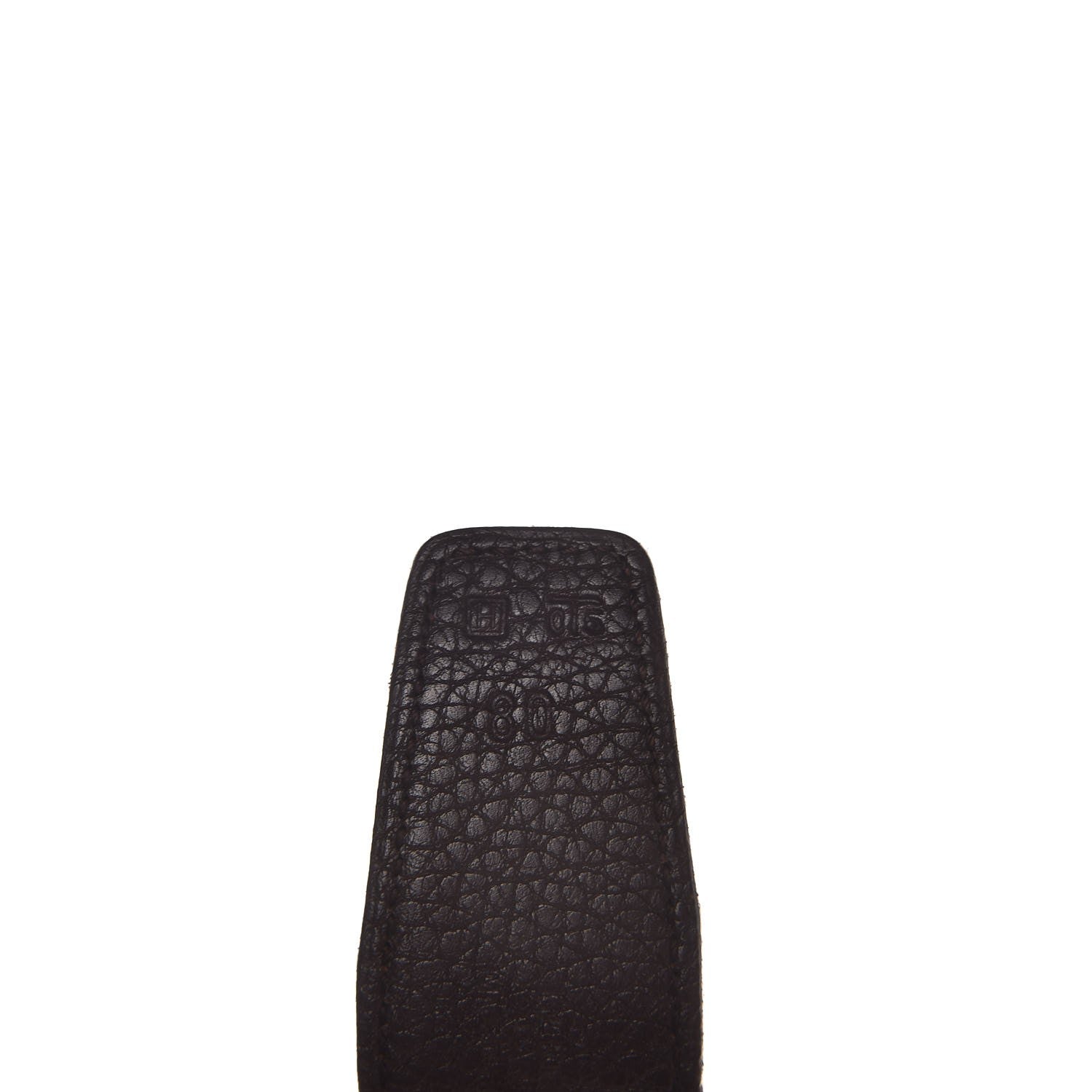 Hermes Box Togo 32mm H Belt 80 Black Chocolate 6 of 8